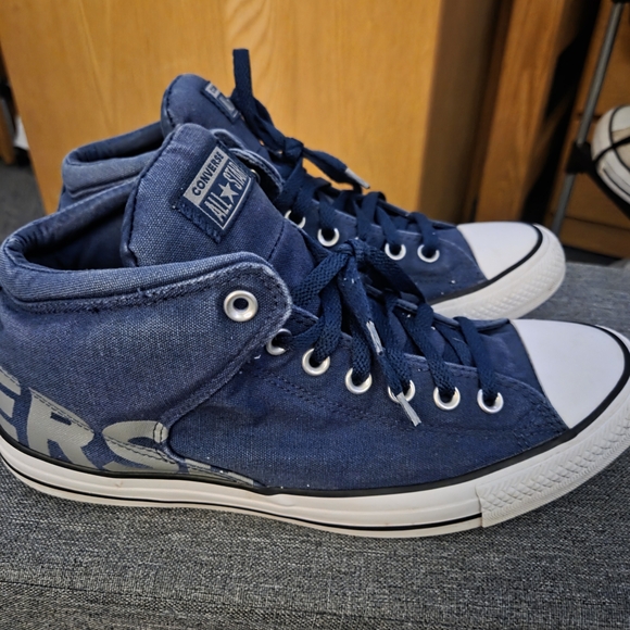 Converse Blue High-Top Sneakers - Picture 3 of 7